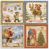 NEW Stamperia Silent Night 8" x 8" Paper Pad SBBSXB28 (22 Single Sided Sheets)