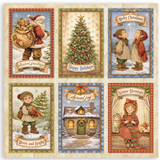 NEW Stamperia Silent Night 8" x 8" Paper Pad SBBSXB28 (22 Single Sided Sheets)