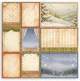 NEW Stamperia Silent Night 8" x 8" Paper Pad SBBSXB28 (22 Single Sided Sheets)