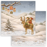 NEW Stamperia Silent Night 8" x 8" Paper Pad - SBBS148