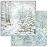 NEW White Christmas 12" x 12" Background Paper Pad - SBBL191
