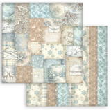 NEW White Christmas 12" x 12" Background Paper Pad - SBBL191