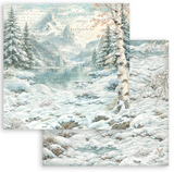 NEW White Christmas 12" x 12" Background Paper Pad - SBBL191