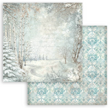 NEW White Christmas 12" x 12" Background Paper Pad - SBBL191