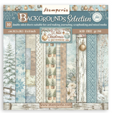 NEW Stamperia White Christmas Backgrounds 8" x 8" Paper Pad - SBBS147