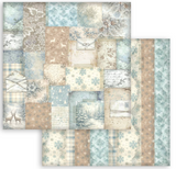 NEW Stamperia White Christmas Backgrounds 8" x 8" Paper Pad - SBBS147