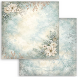 NEW Stamperia White Christmas Backgrounds 8" x 8" Paper Pad - SBBS147