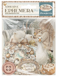NEW Stamperia White Christmas Ephemera- DFLCT89