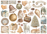 NEW Stamperia White Christmas Die Cuts Assorted- DFLDC141