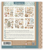 NEW Stamperia White Christmas Rub On Kit Large DFLRBXG13