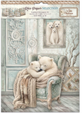 NEW Stamperia White Christmas A4 x 6 Decoupage Rice Papers DFSA4XWG