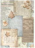 NEW Stamperia White ChristmasA6 Decoupage Rice Papers  8 Backgrounds  DFSAK6059