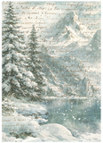 NEW Stamperia White ChristmasA6 Decoupage Rice Papers  8 Backgrounds  DFSAK6059
