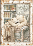 NEW Stamperia A6 Decoupage White Christmas 8 Assorted Designs DFSA6X10