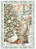 NEW Stamperia A6 Decoupage White Christmas 8 Assorted Designs DFSA6X10