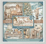 NEW Stamperia White Christmas 8" x 8" Paper Pad SBBSXB27 (22 Single Sided Sheets)