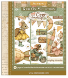 NEW Stamperia Cozy Family Rub On Kit Large DFLRBXG17