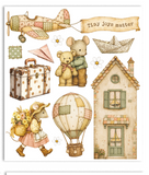NEW Stamperia Cozy Family Rub On Kit Large DFLRBXG17
