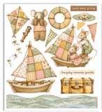 NEW Stamperia Cozy Family Rub On Kit Large DFLRBXG17