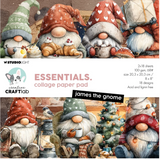 NEW Studio Light 8x8 Essentials Collage Paper Pad James the Gnome