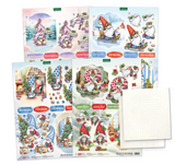 NEW Katy Sue Cosy Christmas Gnomes Card Making Kit
