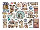 NEW Stamperia Furry Friends 2 Die Cuts Assorted- DFLDC146