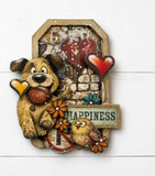 NEW Stamperia Furry Friends 2 Die Cuts Assorted- DFLDC146