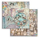 NEW Stamperia Furry Friends 2 - 12" x 12" Paper Pad - SBBL194