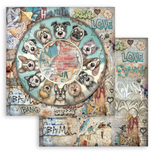 NEW Stamperia Furry Friends 2 - 12" x 12" Paper Pad - SBBL194