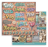 NEW Stamperia Furry Friends 2 -  8" x 8" Paper Pad - SBBS150