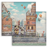 NEW Stamperia Furry Friends 2 -  8" x 8" Paper Pad - SBBS150