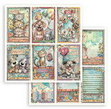 NEW Stamperia Furry Friends 2 -  8" x 8" Paper Pad - SBBS150