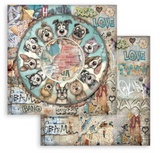 NEW Stamperia Furry Friends 2 -  8" x 8" Paper Pad - SBBS150