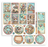 NEW Stamperia Furry Friends 2 -  8" x 8" Paper Pad - SBBS150