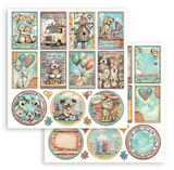 NEW Stamperia Furry Friends 2 - 12" x 12" Paper Pad - SBBL194