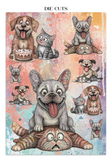 NEW Stamperia Furry Friends Focus Junk Journal A5 SBJKS12