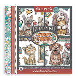 NEW Stamperia Furry Friends 2 Rub On Kit DFLRBX26