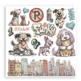 NEW Stamperia Furry Friends 2 Rub On Kit DFLRBX26
