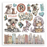 NEW Stamperia Furry Friends 2 Rub On Kit DFLRBX26