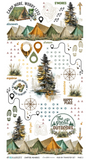 NEW 49 and Market Campfire Memories 6x12 inch Blendable Rub On Transfers