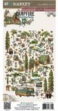 NEW 49 and Market Campfire Memories Laser Cut Camping Elements