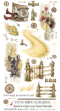 NEW 49 and Market Chronicles of Oz 6x12 inch Essential Rub On Transfers