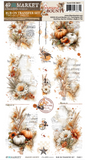 NEW 49 and Market Season's Beauty 6x12 inch Essential Rub On Transfers