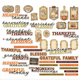 NEW 49 and Market Season's Bounty Chipboard Sentiments