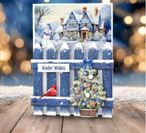 NEW Christmas Garden Picket Fence Card Kit (8)