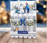 NEW Christmas Garden Picket Fence Card Kit (8)