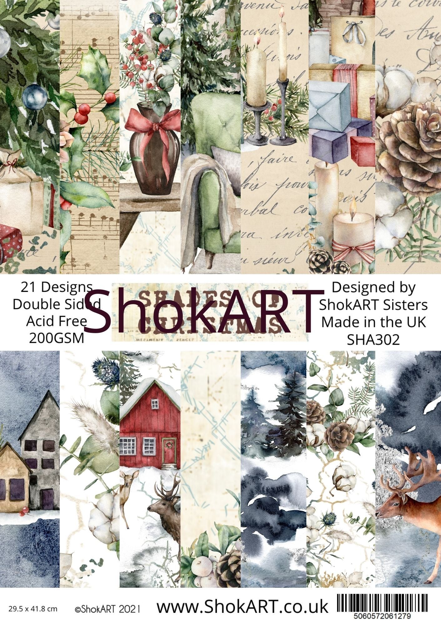 ShokART Shades Of Christmas - Large Format Paper Pad- Limited
