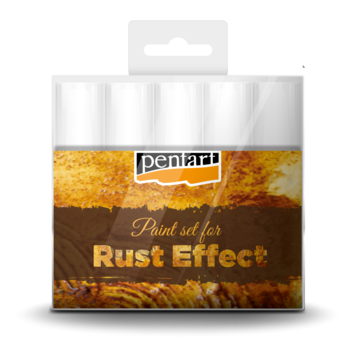Pentart Rust Effect Paint Set, 5 x 20 ml