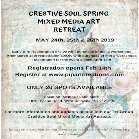 Cre8tive Soul Spring Mixed Media Art Retreat