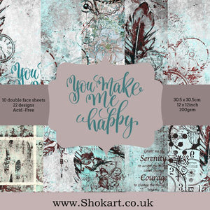 ShokART "You Make Me Happy" - 8" x 8" Paper Pad - Limited Edition